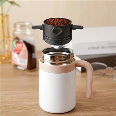 Thar Dripper Caife Doirt Cruach Dhosmálta Ath-inúsáidte Thar Scagairí Caife